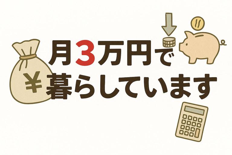 月3万円でくらしている塾講師
